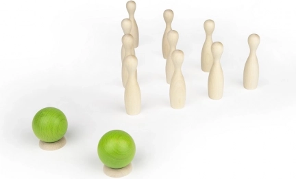 Mini-Bowling aus Ahornholz MILANIWOOD