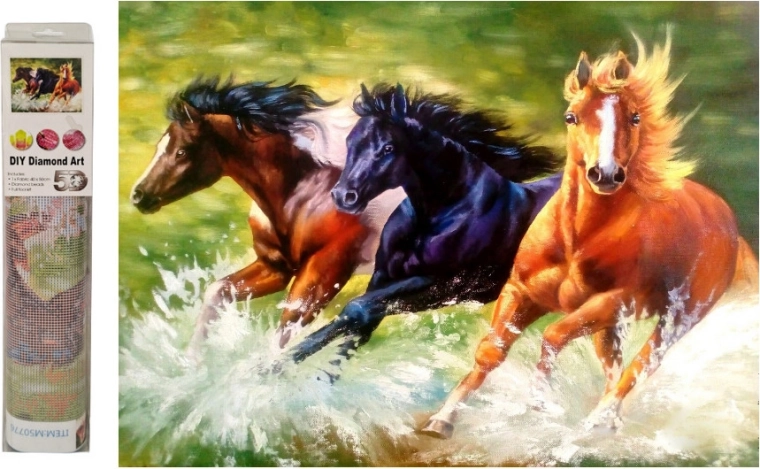 Diamond Mosaic – Running Horses