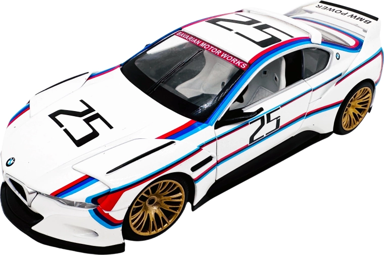 Metallmodell 1:24 BMW 3.0 CSL Hommage weiß