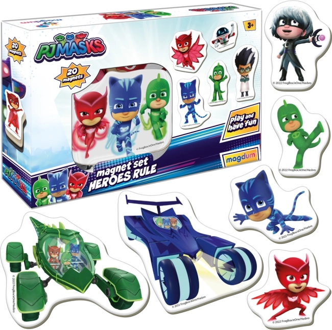 PJ MASKS Magnet Set Pidžamersi for Kids