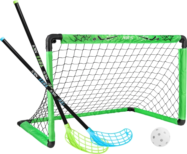 Set de cage de floorball avec 2 crosses et balle NILS BRH2521