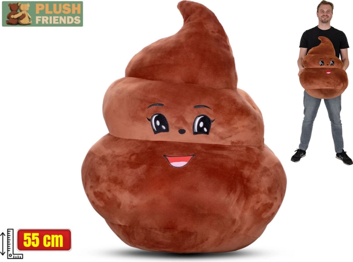 Pluche kussen Plush Friends drol 55 cm