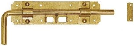 Verrou coulissant 240 × 60 × 2 mm, zinc jaune galvanisé