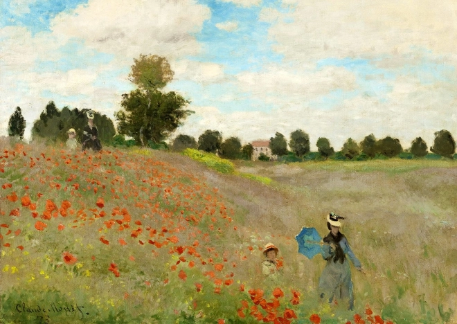 Puzzle Claude Monet: Poppy Field 1000 pieces