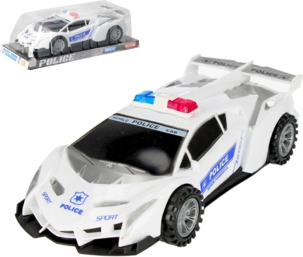 Voiture de police à rétrofriction