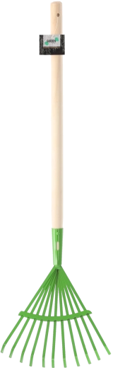 Râteau à feuilles pour enfants 70 × 24 cm vert Petit Jardinier