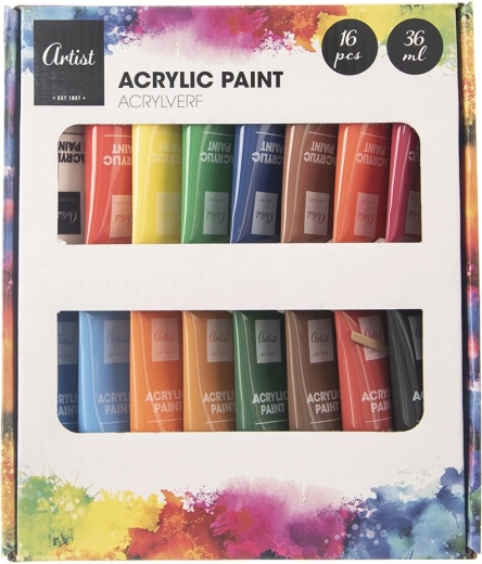 Acrylic Paint Set 16 pcs 36 ml