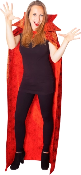 Red witchcraft cape for adults