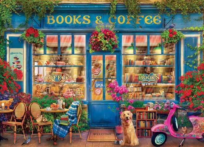 Puzzle EUROGRAPHICS Books and Coffee 1000 Pieces