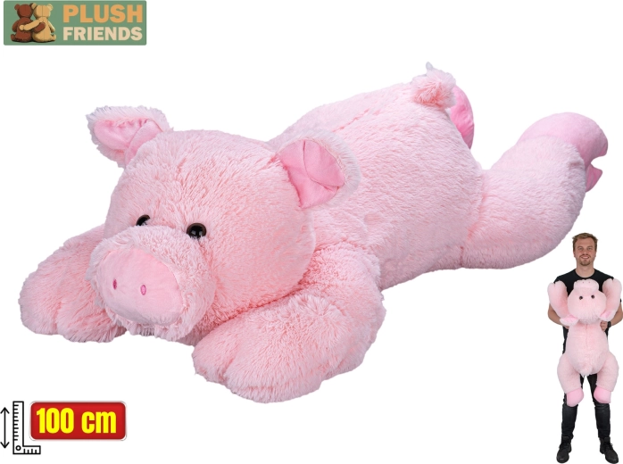 Pluchen varken 100 cm – Plush Friends