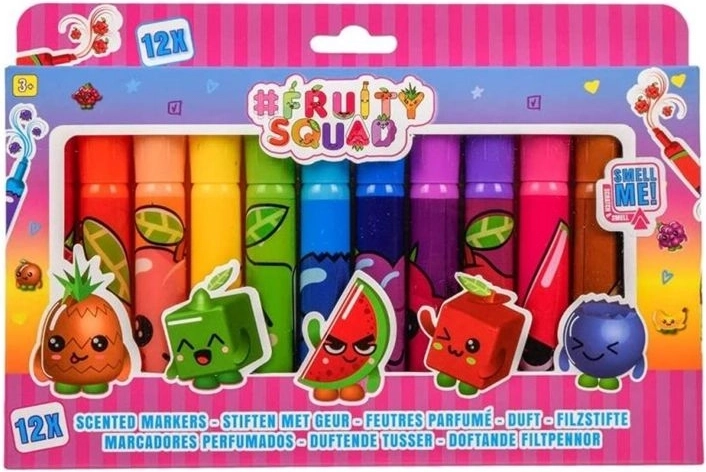 Fruity Squad scented markers 12 pcs