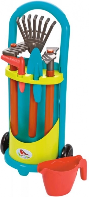 Kinder tuinkar met gereedschap en gieter