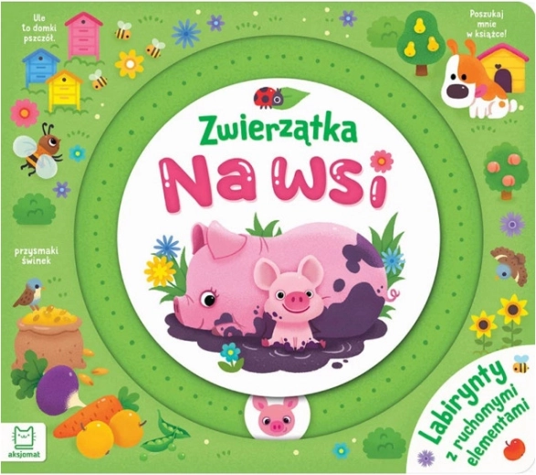Farm Animals: Mazes with Moving Parts – Interactive Book for Little Ones
