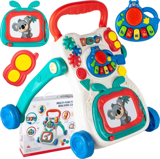 Muzikale looptrainer met tekentablet en piano