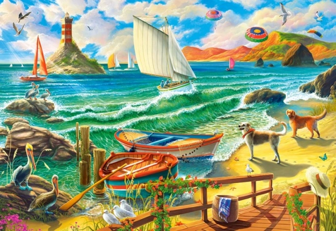 Puzzle 1000 Pieces Weekend at the Sea