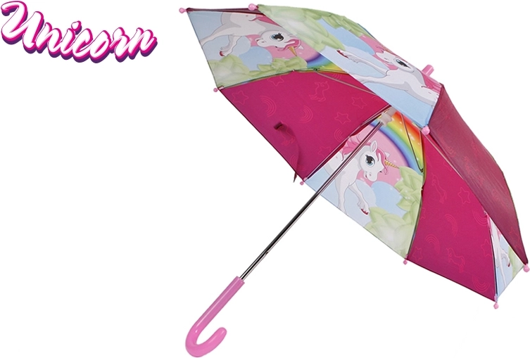 Parapluie pour enfant avec licorne 68 × 60 cm – rose