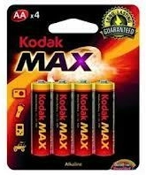 Alkaline-Batterien AA 1,5 V KODAK Alkaline Max – 4 Stk.