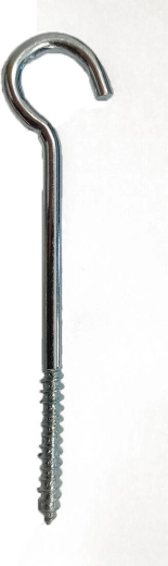 Crochet de lustre 140 × 5,8 mm galvanisé, lot de 50 pièces