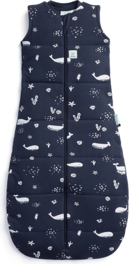 Ergopouch baby sleeping bag made of organic cotton Jersey Whale 2.5 TOG (3–12 months, 6–10 kg)