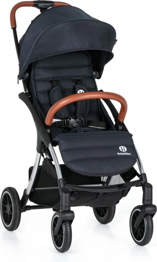 Poussette sportive PETITE&MARS Cross Anthracite Blue – légère, auto‑pliante et compacte