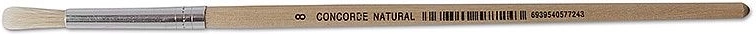 School Round Brush CONCORDE Natural No. 8