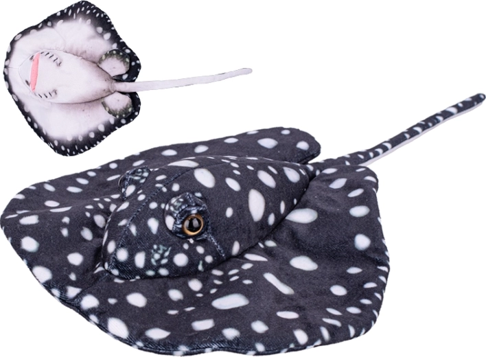 Plüsch-Stachelrochen 40 cm – schwarz