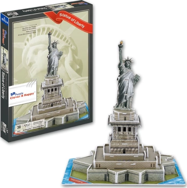 3D Puzzle Statue of Liberty 38 Pieces