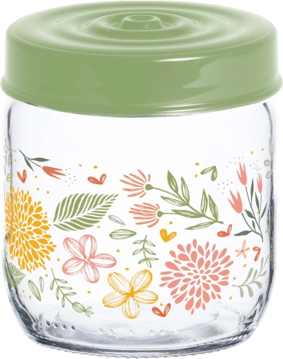 Glazen pot met deksel Botanica 425 ml