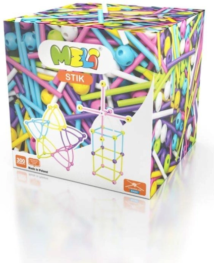 Meli Stik Pink Construction Set 300 pcs