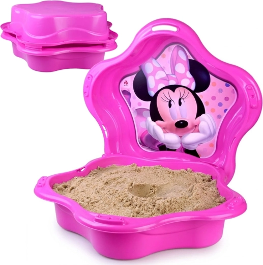 Verschließbare Kunststoff-Sandmuschel 2-in-1 mit MINNIE-Motiv
