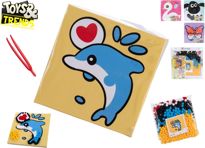 Mozaïek met zelfklevende bolletjes TOYS & TRENDS – creatieve set voor kinderen