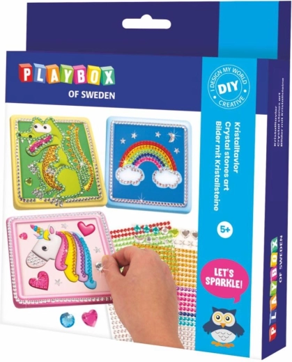 Diamond Paintings 3 pcs with accessories in a box 18 × 21 cm