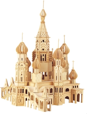 Woodcraft wooden 3D puzzle St. Petersburg church