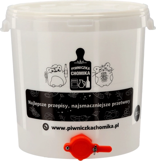 Honey settling tank 30 L with bottom valve