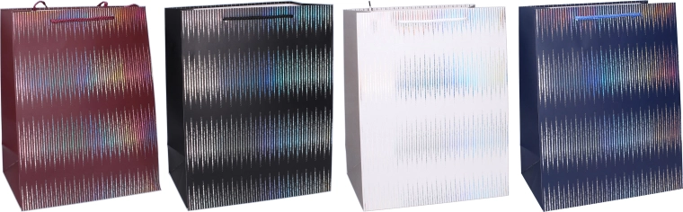 Cadeautas M 26 × 32 × 12 cm – glanzend holografisch, meerdere kleuren