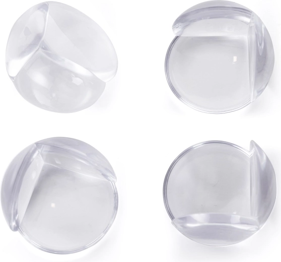 Protège-coins transparents pour meubles pour enfants, lot de 4