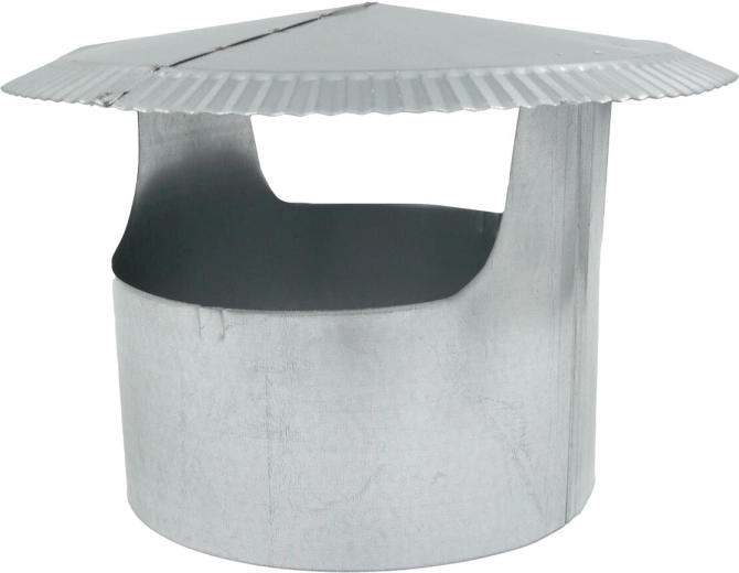 Chapeau de cheminée 180 mm en acier galvanisé