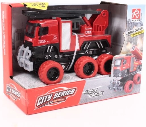 Camion de pompiers à 6 roues avec lumière et son