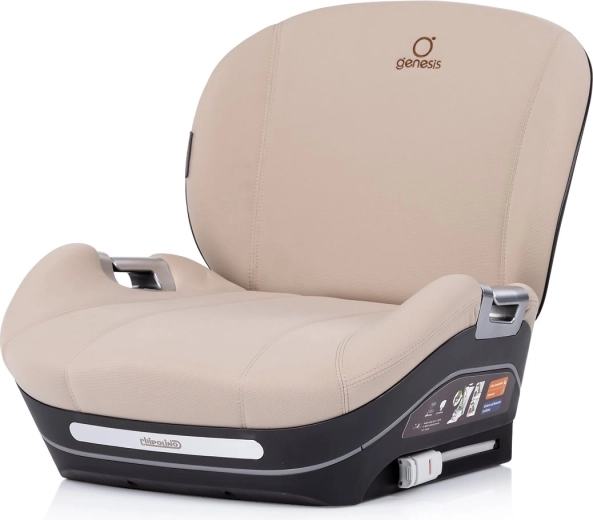 CHIPOLINO Genesis i-Size Car Booster Seat with ISOFIX, 125–150 cm, Latte