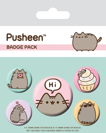 Set Pusheen-badges Hi