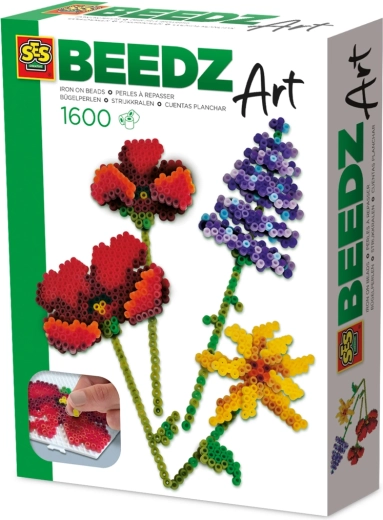Iron-on beads SES Beedz Art – Wildflowers, 1600 pcs