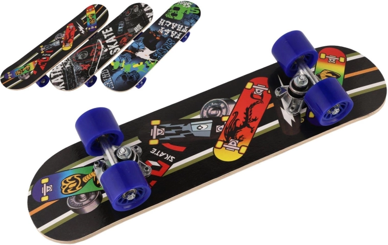 Kids' skateboard 60 cm made of maple wood, 3 colors