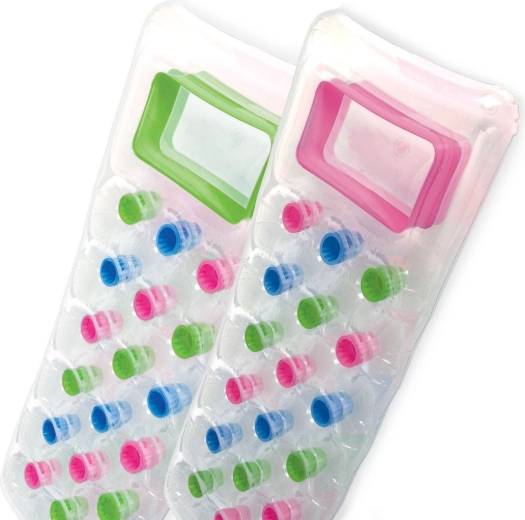 Inflatable beach lounger with window 188 × 71 cm INTEX pink