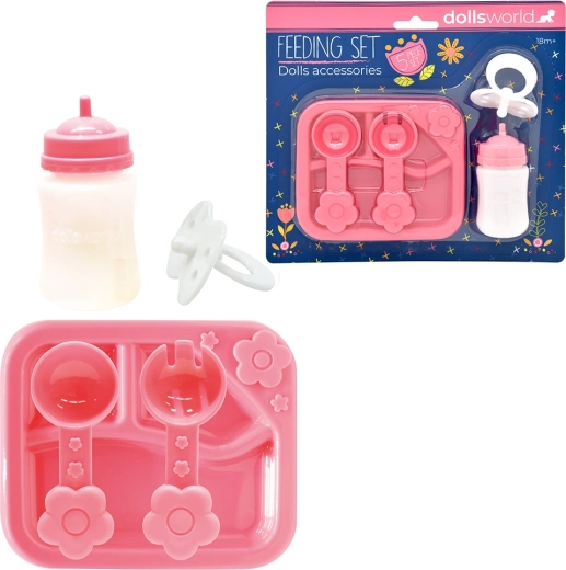Dolls World set accessoires voor poppen – voeden en verzorgen