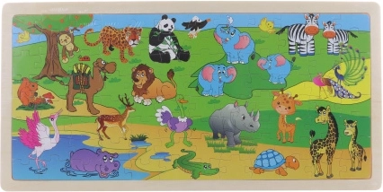 Wooden Safari Puzzle 96 Pieces