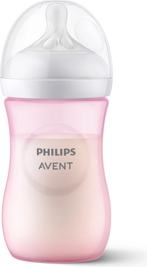 Philips Avent biberon Natural Response 260 ml, rose (1m+)