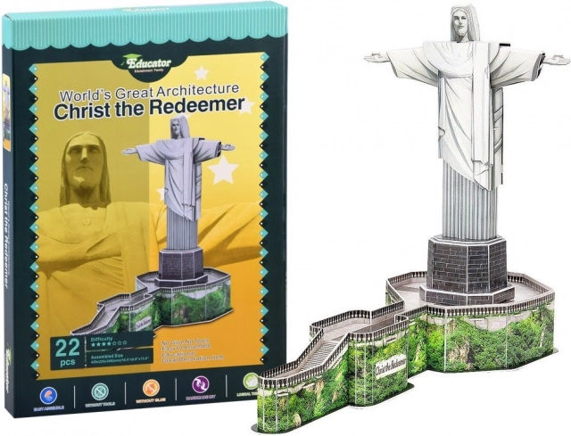 3D Puzzle Statue of Christ the Redeemer, 22 pieces
