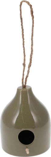 Keramisch vogelhuisje 12 × 12 × 15 cm – mix van kleuren