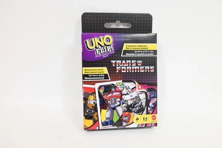 Mattel Uno Flip! Transformers jeu de cartes
