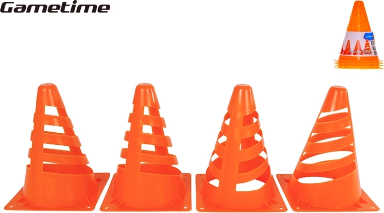 Set de cônes de sport orange GAMETIME (4 pcs)